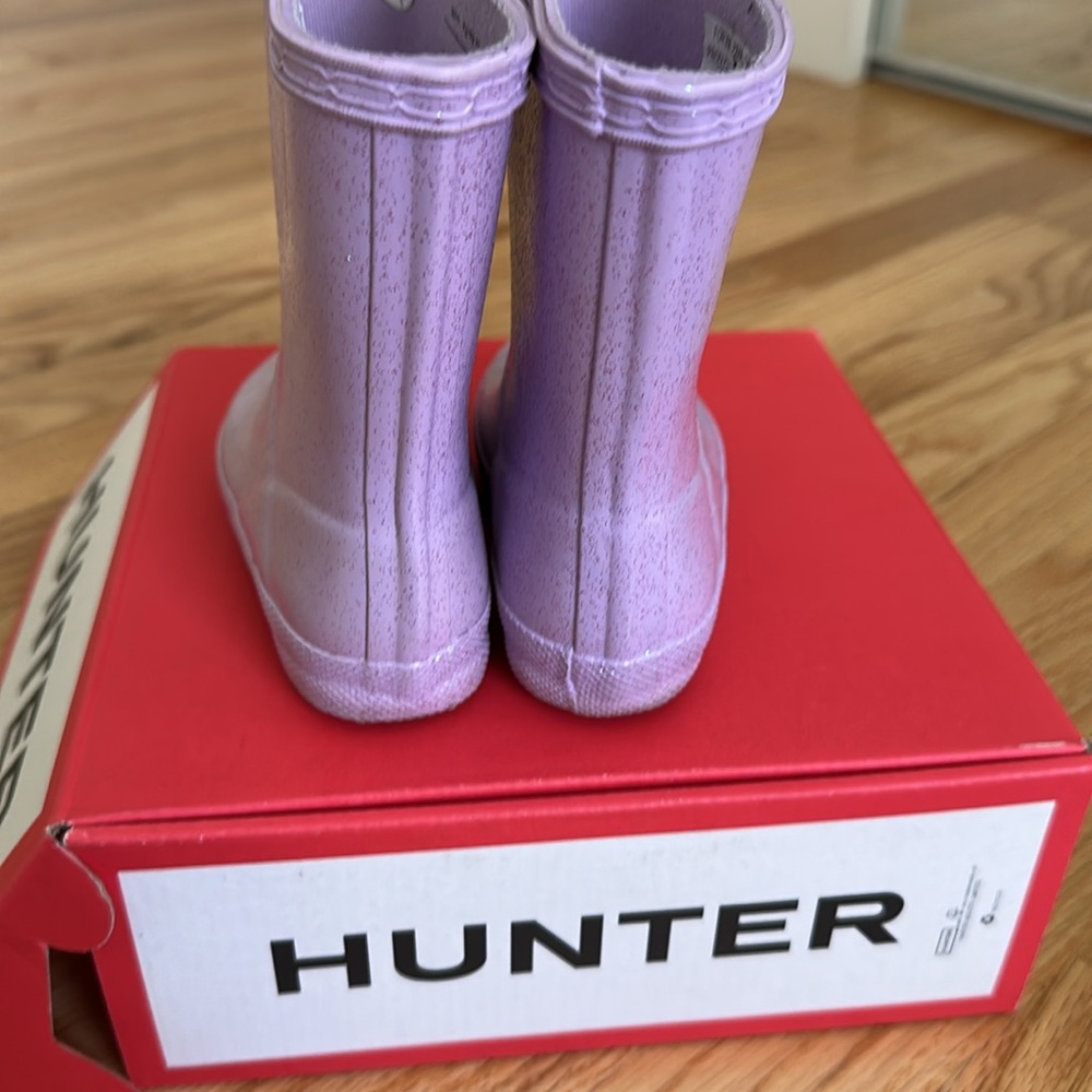 Toddler hunter boots purple glitter - Picture 2 of 3